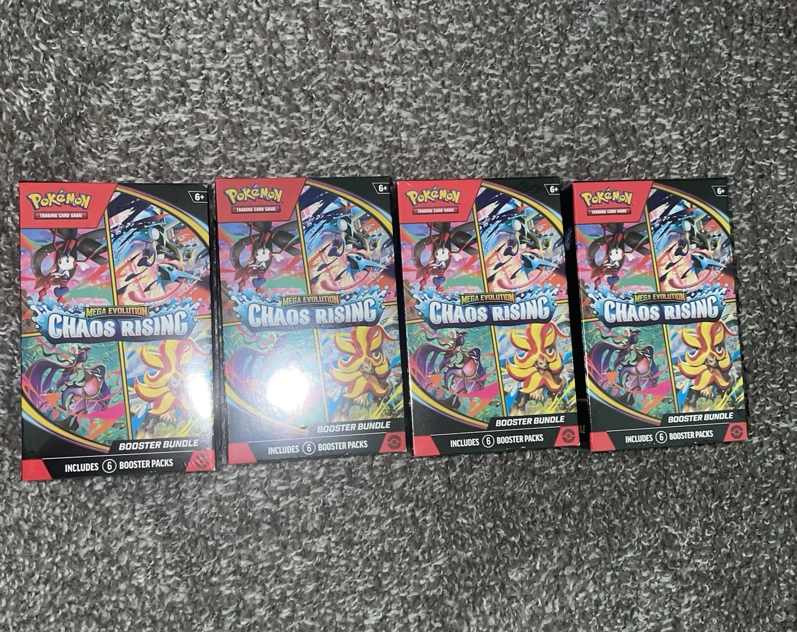 Pokémon Chaos Rising Booster Box Bundle (Lot of 4 Boxes)